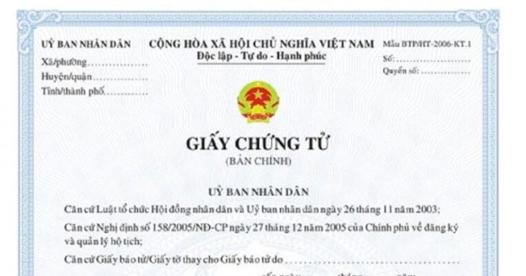 thu tuc xin giay chung tu