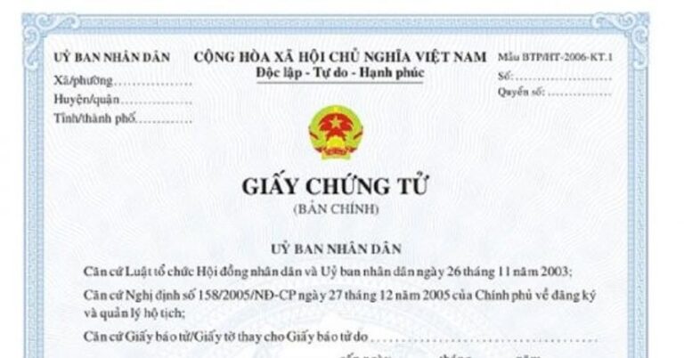 Thủ tục đăng ký khai tử trong nước