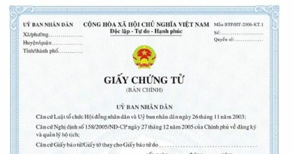 Thủ tục đăng ký lại khai tử trong nước Thủ tục đăng ký lại khai tử trong nước
