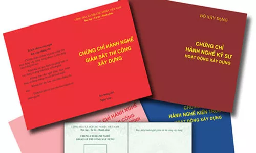 Ký hiệu nơi cấp chứng chỉ hành nghề, năng lực hoạt động xây dựng