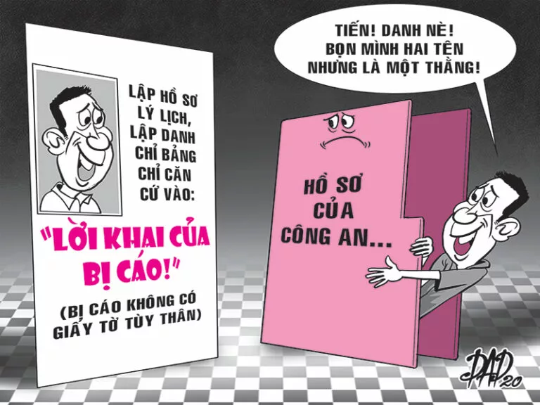 Việc lập lý lịch bị can