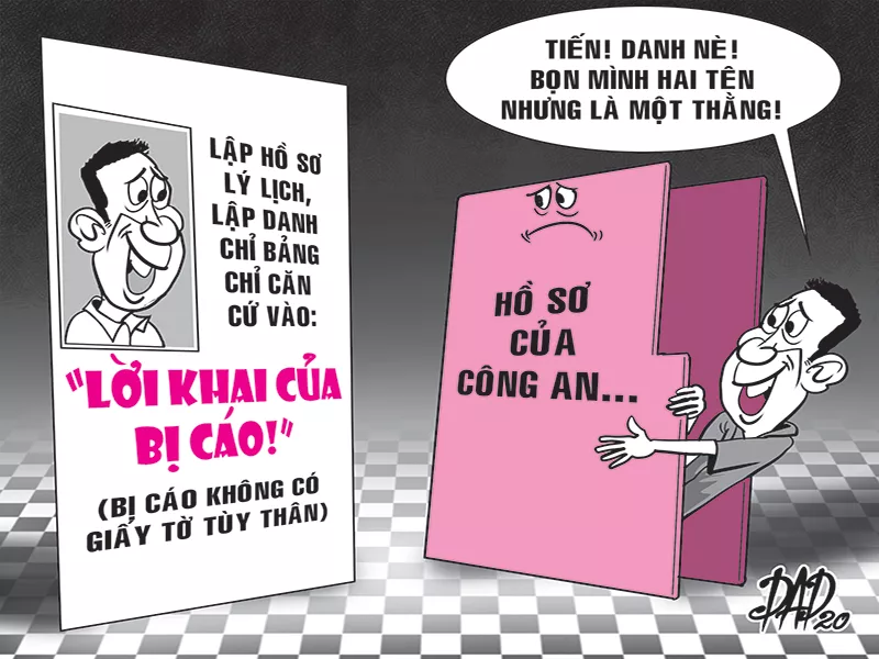 Việc lập lý lịch bị can Việc lập lý lịch bị can