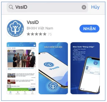 Hướng dẫn cài đặt, đăng nhập ứng dụng Bảo hiểm xã hội số (VssID) ung dung vssid tren appstore