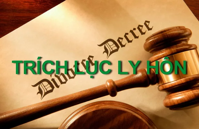 Dịch vụ trích lục ly hôn: Quyết định, bản án ly hôn