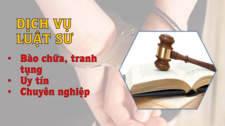 Dịch vụ tham gia bào chữa cho bị can, bị cáo trong vụ án hình sự