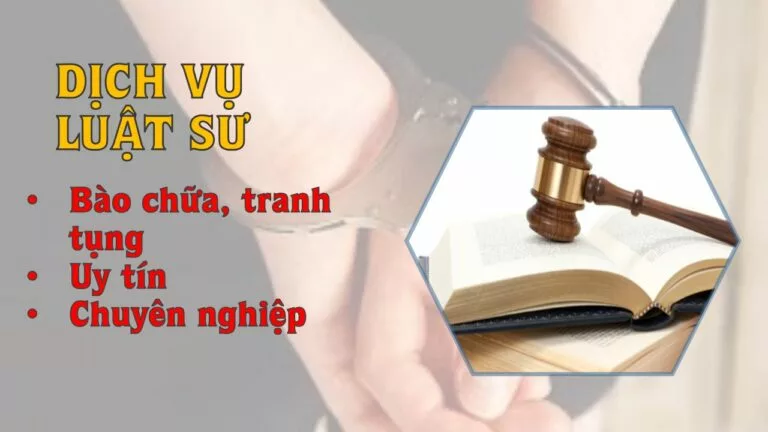 Dịch vụ tham gia bào chữa cho bị can, bị cáo trong vụ án hình sự