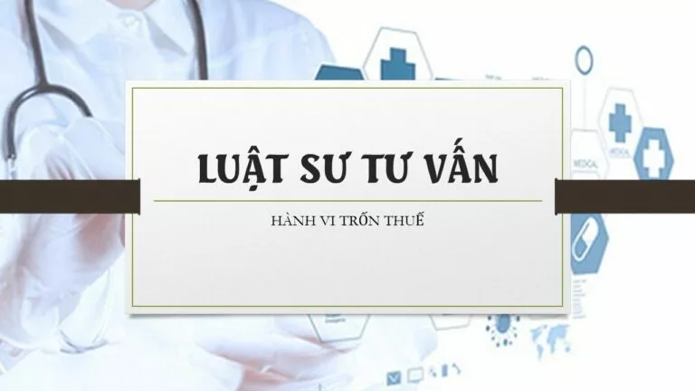 Hành vi trốn thuế khi kinh doanh thiết bị y tế