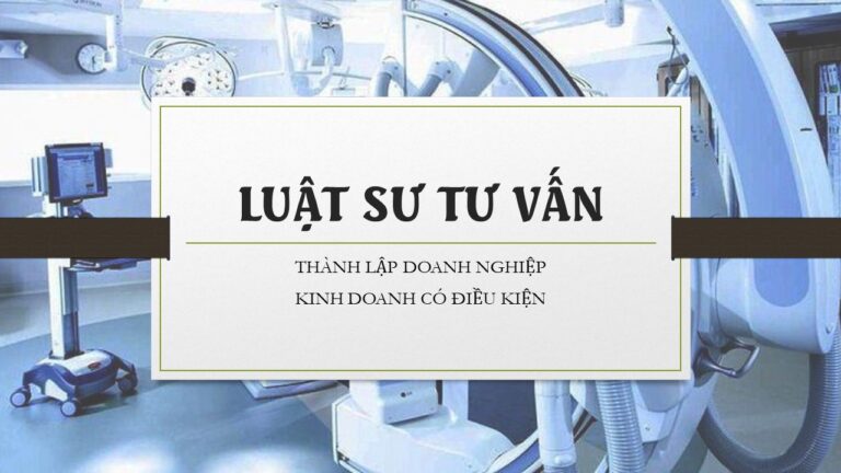 Thủ tục thành lập doanh nghiệp kinh doanh có điều kiện