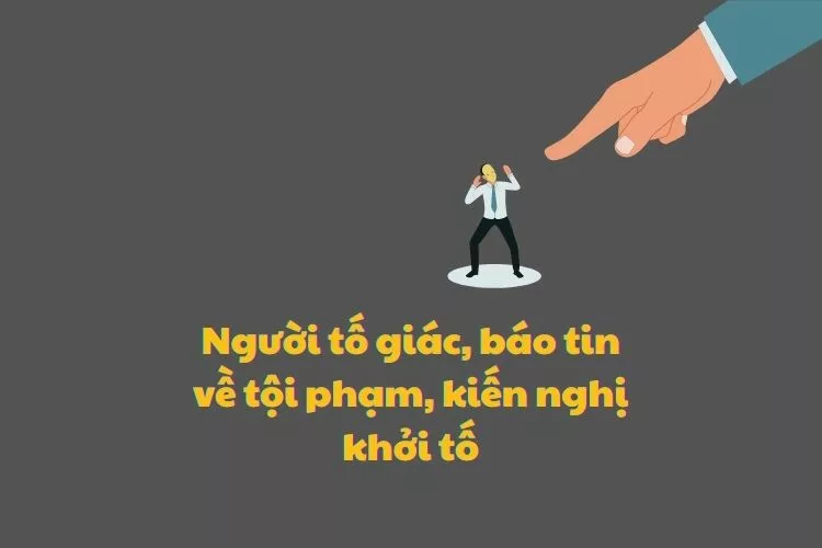 Tố giác, tin báo về tội phạm, kiến nghị khởi tố