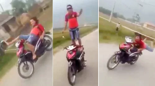 Người bịt mắt điều khiển xe máy bị xử phạt vi phạm hành chính bao nhiêu tiền?