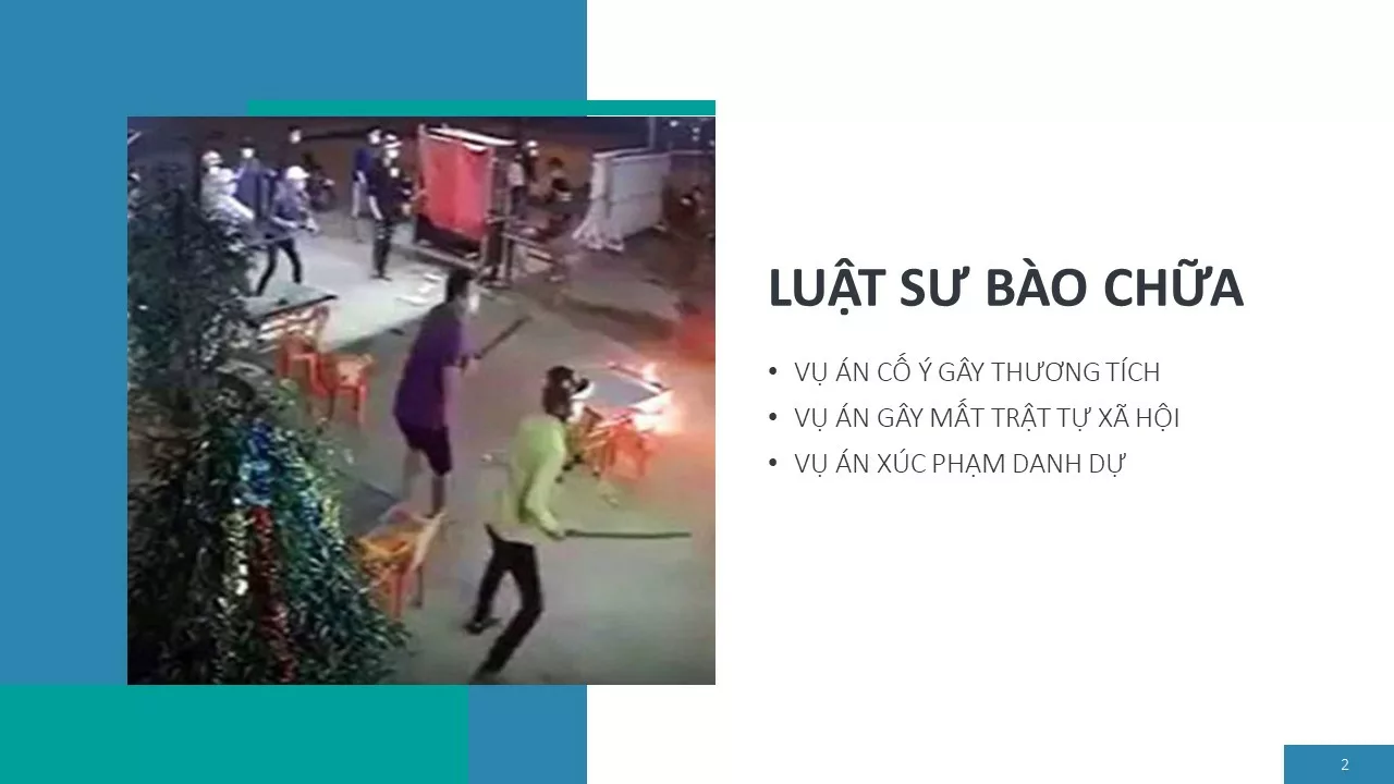 Luật sư bào chữa cho đồng phạm trong vụ án cố ý gây thương tích