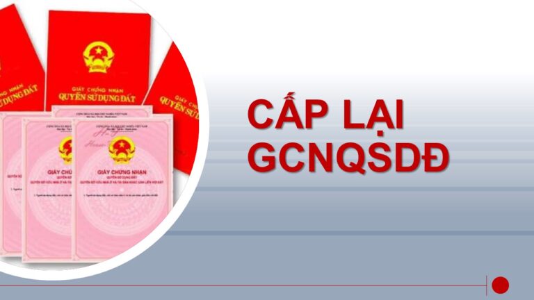 Thủ tục xin cấp lại giấy chứng nhận quyền sử dụng đất