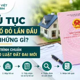 Thủ tục cấp sổ đỏ lần đầu gồm những gì? Quy trình chuẩn theo Luật Đất đai mới