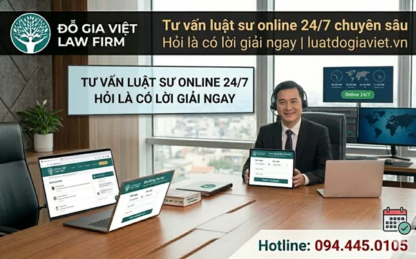 Tư vấn luật sư online 24/7 chuyên sâu Hỏi là có lời giải ngay | luatdogiaviet.vn