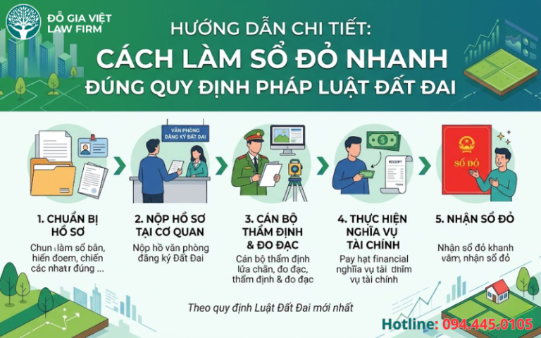 Hướng Dẫn Chi Tiết Cách Làm Sổ Đỏ Nhanh Đúng Quy Định Pháp Luật Đất Đai