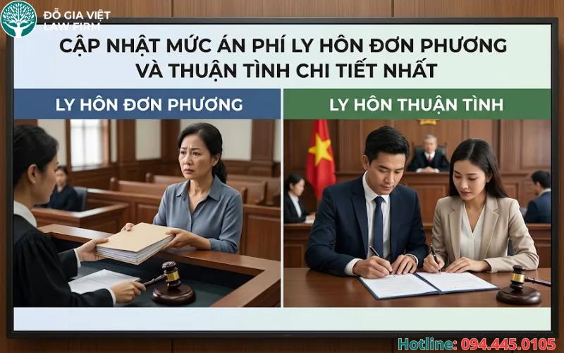 Cập Nhật Mức Án Phí Ly Hôn Đơn Phương Và Thuận Tình Chi Tiết Nhất