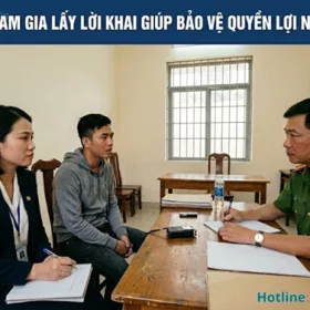 Luật sư tham gia lấy lời khai giúp bảo vệ quyền lợi ngay từ đầu 