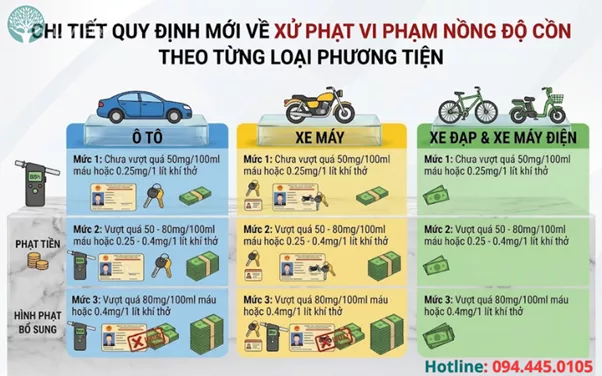 Đọc Ngay Quy Định Mới Về Xử Phạt Vi Phạm Nồng Độ Cồn Để Không Bị Phạt Nặng 