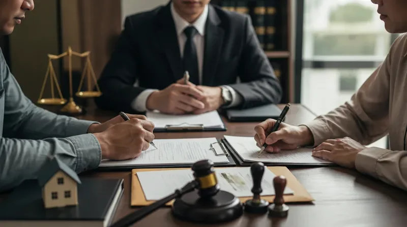 Hai bên ký hợp đồng chuyển nhượng quyền sử dụng đất tại tổ chức công chứng