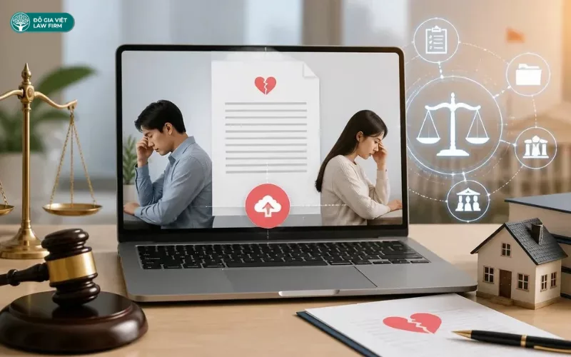 Thủ tục ly hôn online: Hồ sơ, án phí, thẩm quyền