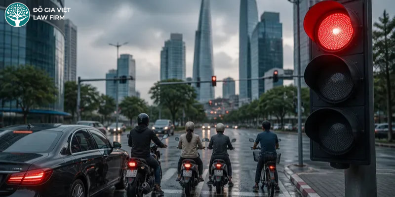 mức phạt vượt đèn đỏ 2026