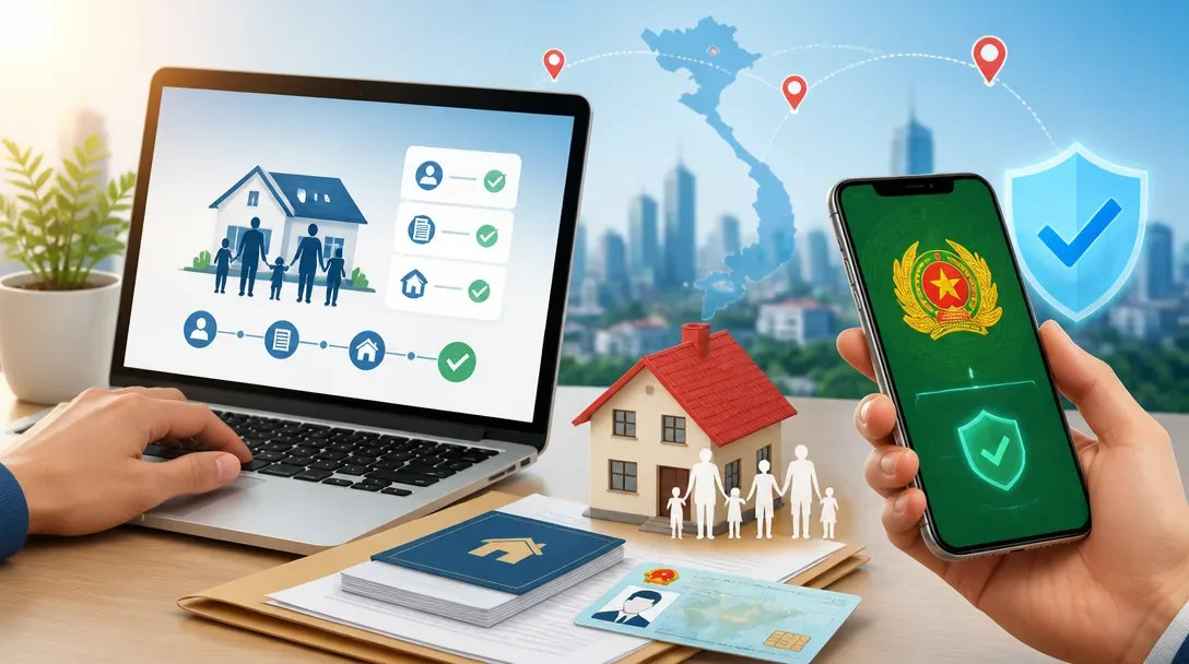 Đăng ký thường trú tạm trú online 2026: Hồ sơ, cách làm và lệ phí